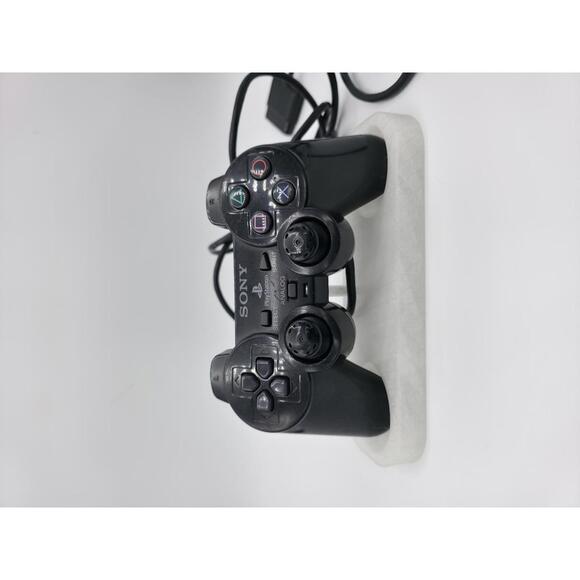 Black Dual Shock Controller for Playstation 2 - Picture 1 of 2